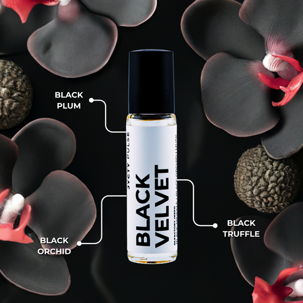 BLACK VELVET long-lasting spicy amber perfume oil 10ml roll-on