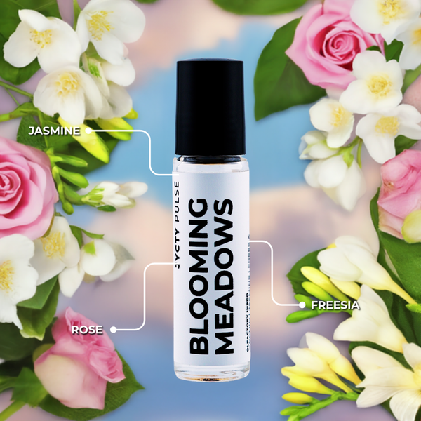 BLOOMING MEADOWS long-lasting floral green perfume oil 10ml roll-on