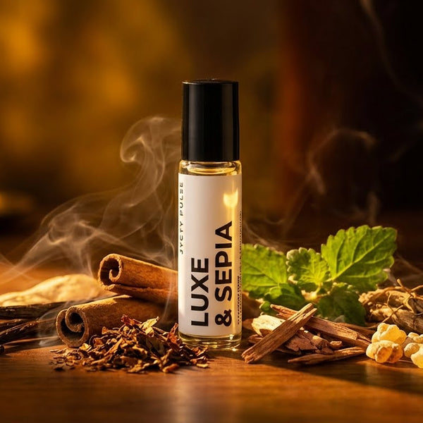 Luxe and sepia long lasting perfume oil