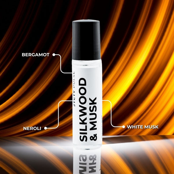 Sandalwood and neroli-inspired perfume oil named Silkwood & Musk